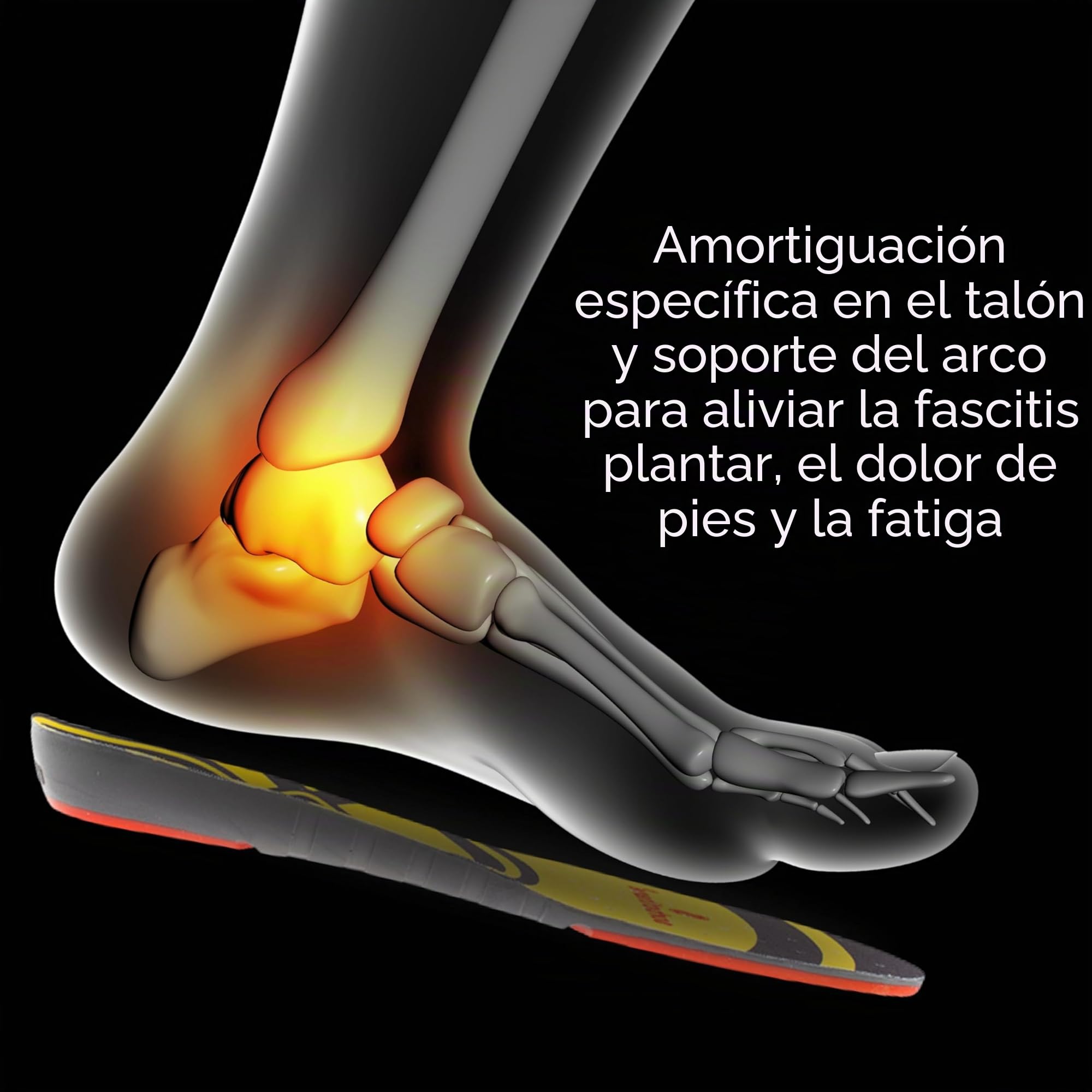 SORBOTHANE Inserto de zapato que absorbe los golpes