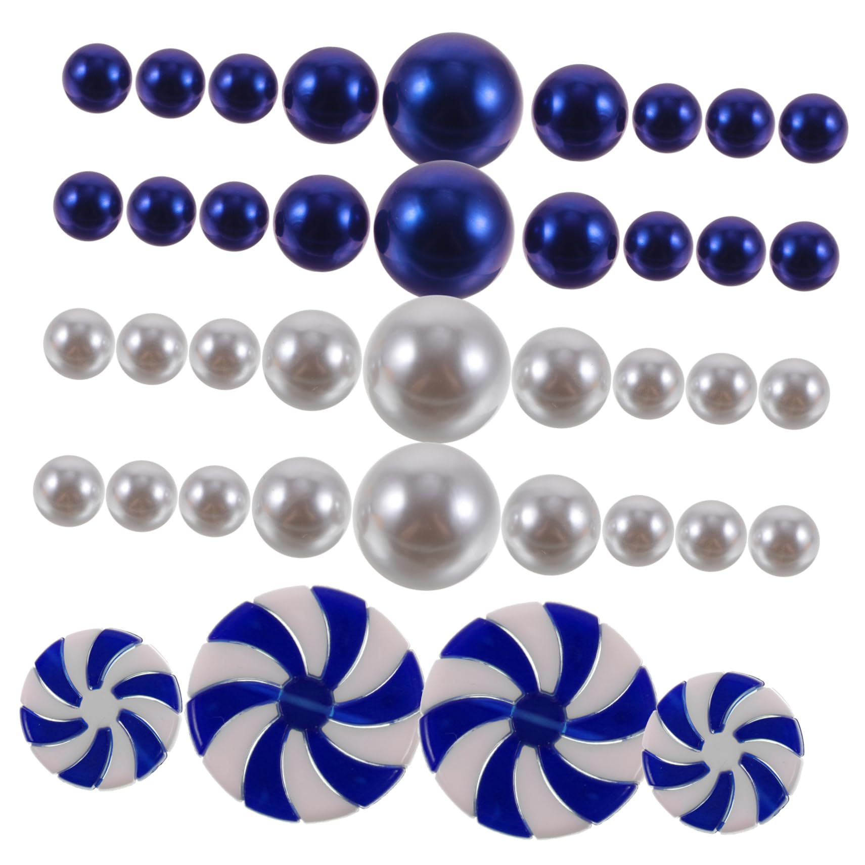 Fausses perles pour vase et bonbons de Noël en acrylique haute finition