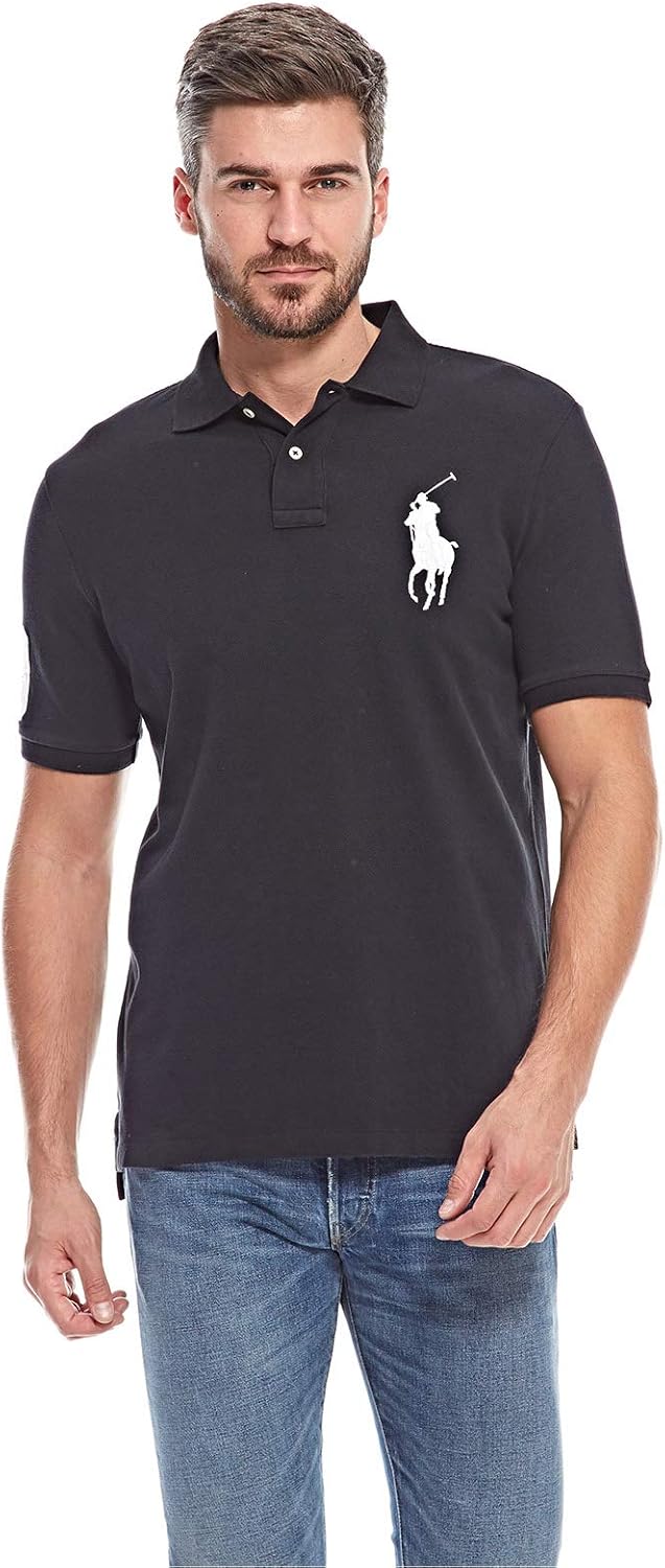 Ralph Lauren Polo Mens Classic Fit Cotton Mesh Big Pony Polo Shirt