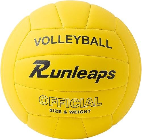 Miniatura 8 de Runleaps - Pelota de voleibol suave para interior y exterior resistente al agua para piscina gimnasio interior tamaño 5