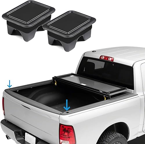 Shademax Ajuste personalizado para fundas de bolsillo de estaca 2019, 2020, 2021, 2022 2023 Dodge Ram 1500 tapones de orificio de riel de caja de