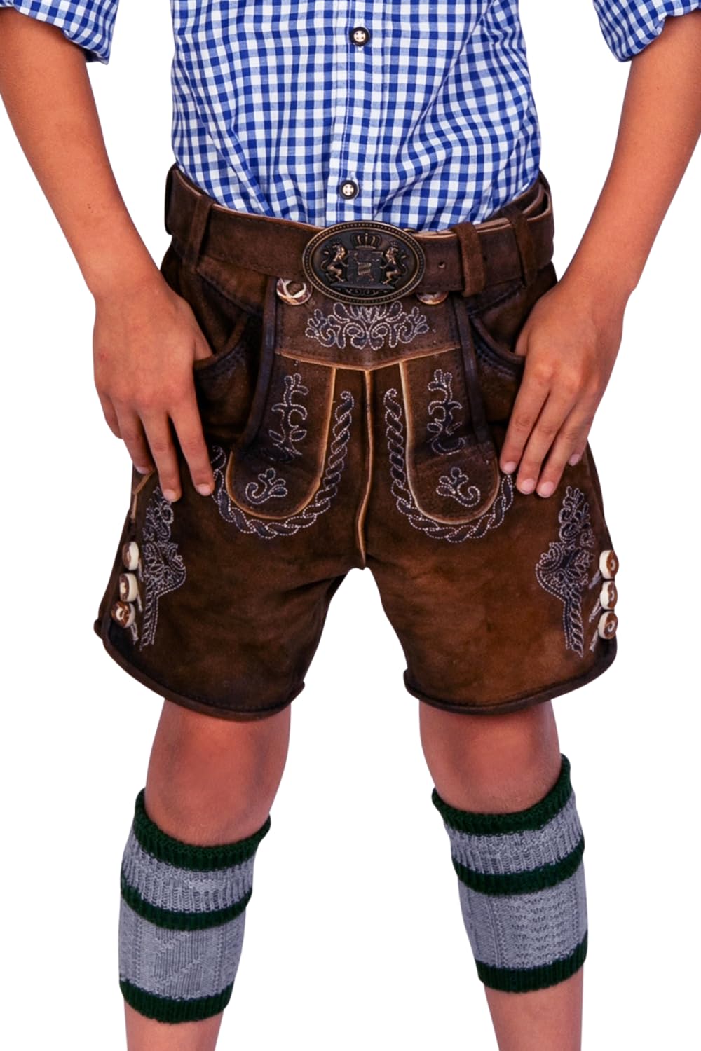 Edelnice Trachtenmode Kurze Wildbock Lederhose Maxi