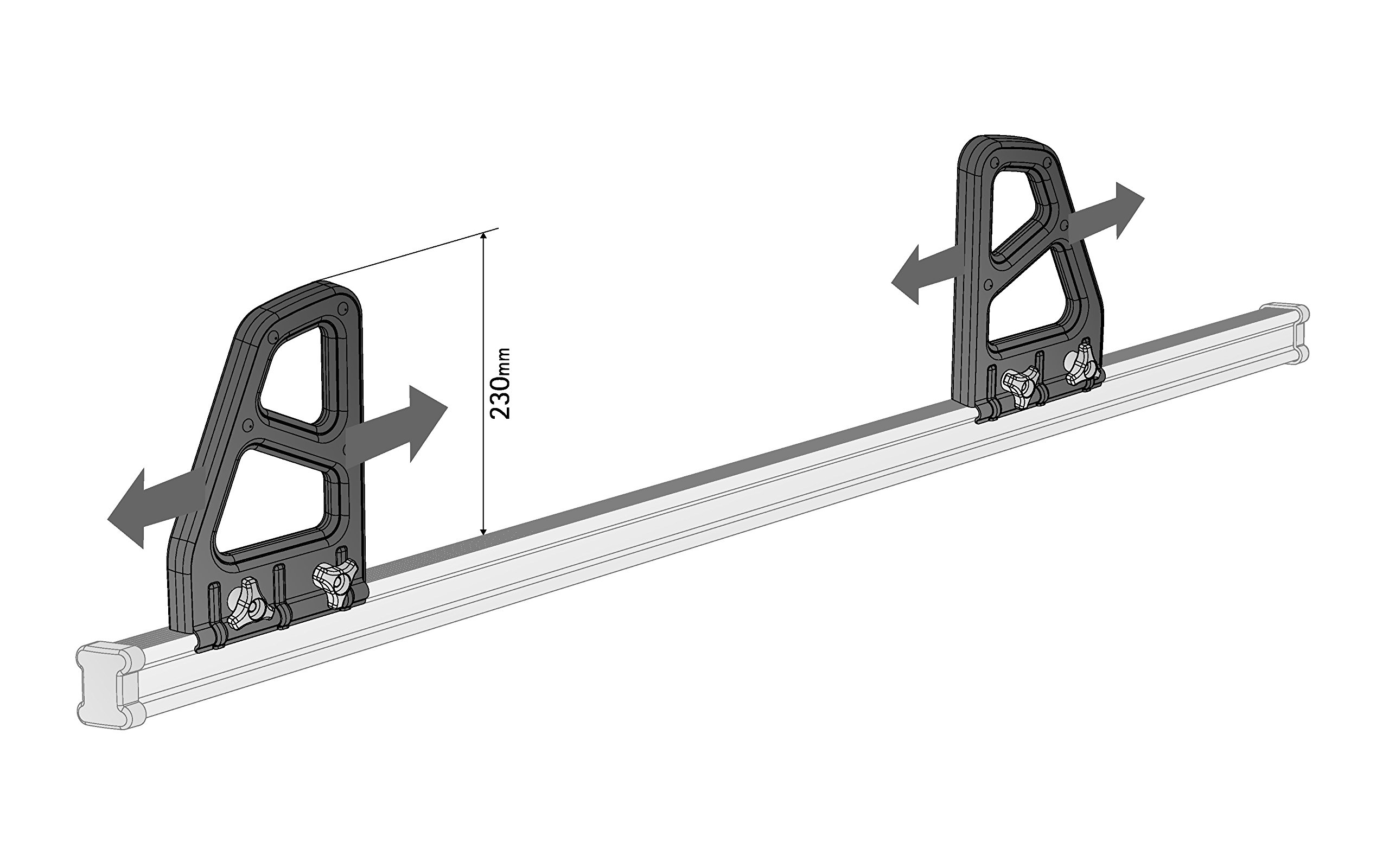 NORDRIVE N11002 K-2, 1 Paar Ladestopper 23 cm