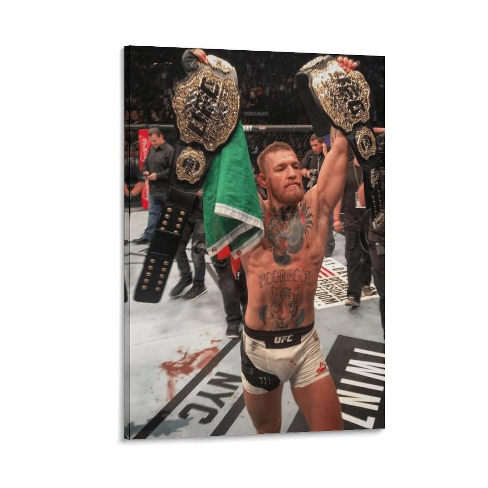 ASUIU Conor McGregor Canvas Poster Posters Wall Art Painting Canvas Prints Decor Poster Artworks 20x30inch(50x75cm)
