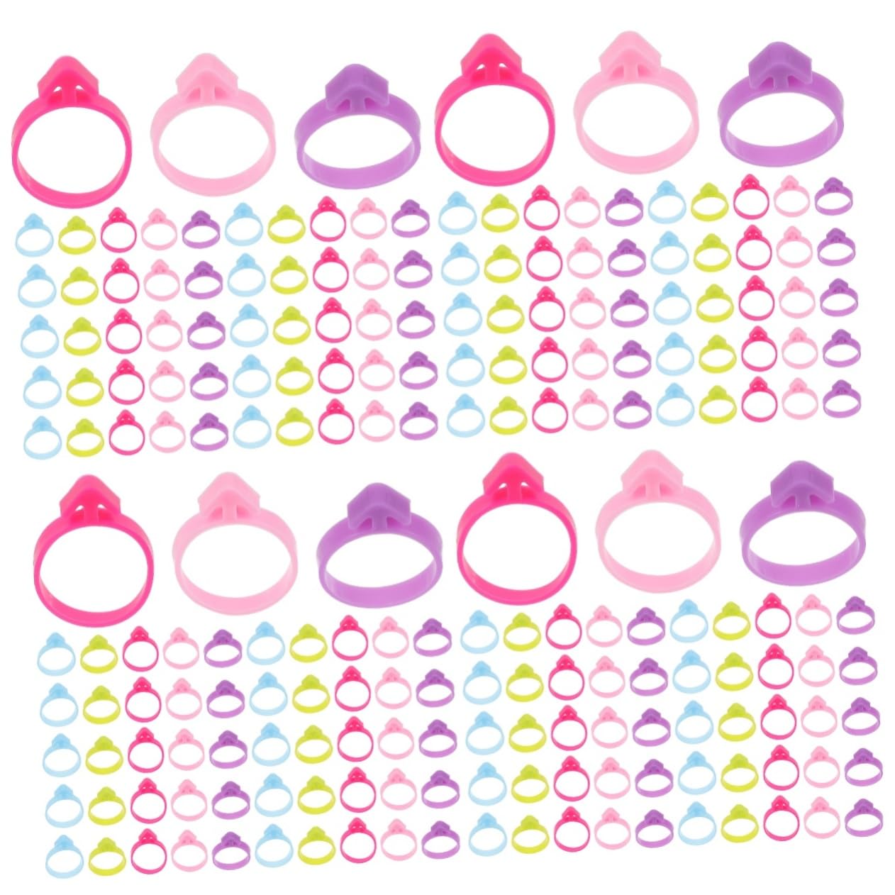 Alipis Anillo De Fijación De Manga Pastelera Envoltura Sello Bolsa Anillos Lazos para Manga Pastelera Kit De Suministros De Decoración De Pasteles Envase El Plastico 100 Piezas*4