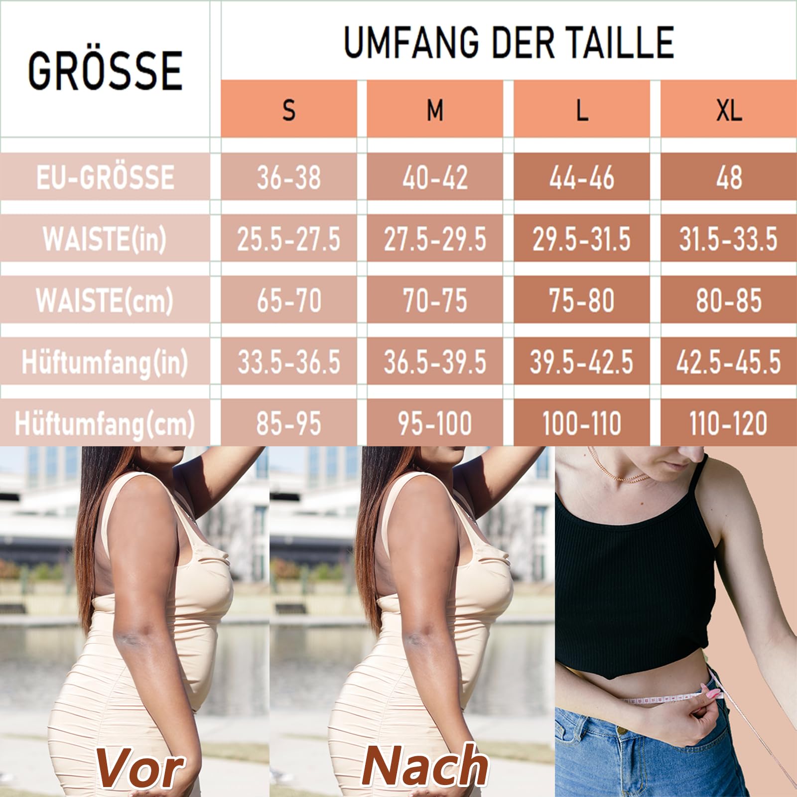 SURE YOU LIKE Shapewear Damen Miederhose Bauchweg Figurformender Body Shaper Shapewear Miederslip Unterwäsche für Damen