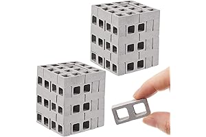 Deekin 100Pcs Miniature Cinder Blocks for Dollhouse DIY