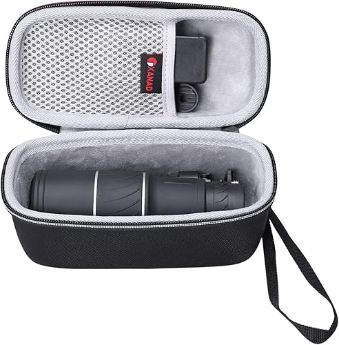 XANAD Funda rígida monocular EVA para telescopio dentro de tamaño 7.9 x 3.7 x 3.8 pulgadas - Bolsa de almacenamiento protectora de viaje (solo