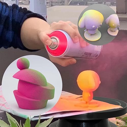 Miniatura 7 de Rueda giratoria de 11 pulgadas para esculpir tartas giratorias, soporte de mesa giratoria de pintura negra para rociar pintura, con 3 herramientas