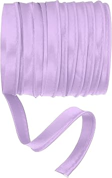 Maxi Piping Bias Tape, 5 Yards Piping Trim with Cord Satin Binding Lip Cord Trim Fit for Sewing Garment Webbing Trimming Crafts Decorating - Light Purple