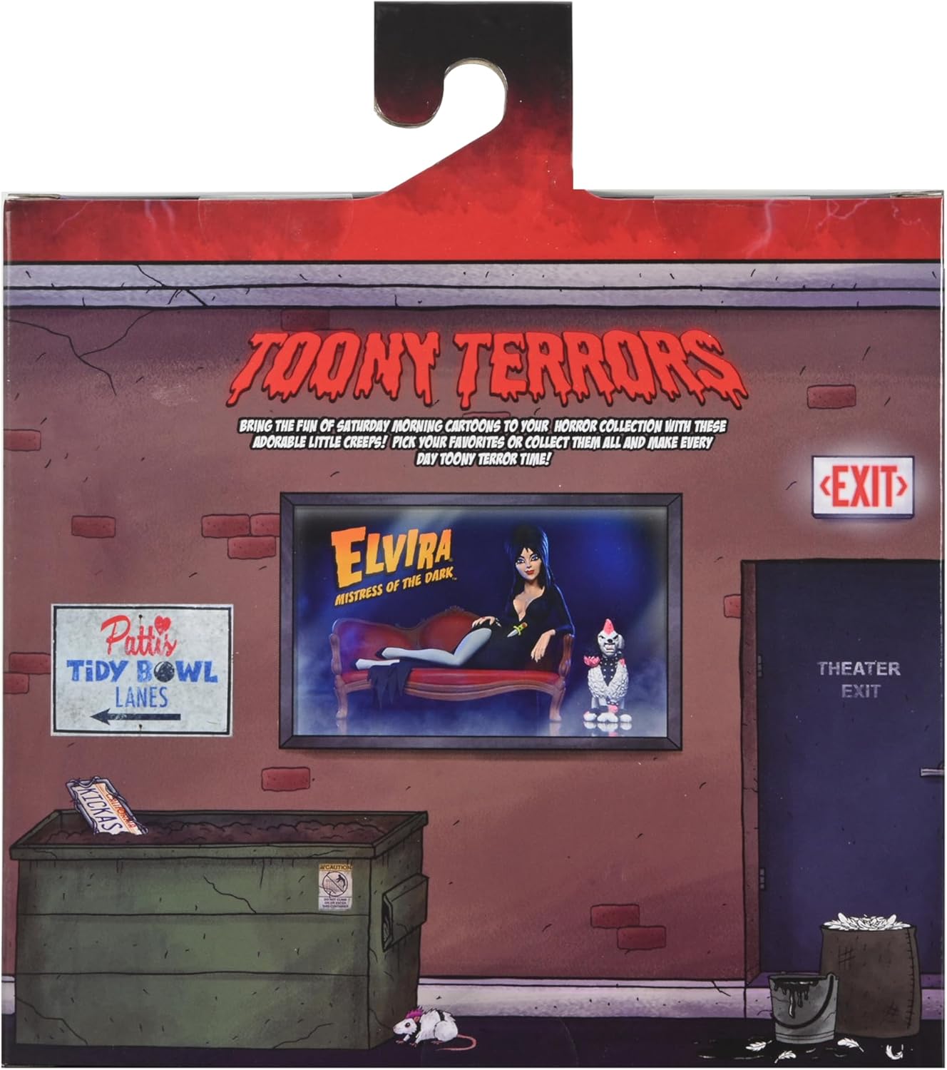 NECA - Elvira on Couch (Toony Terrors) 6" Action Figure Boxed Set