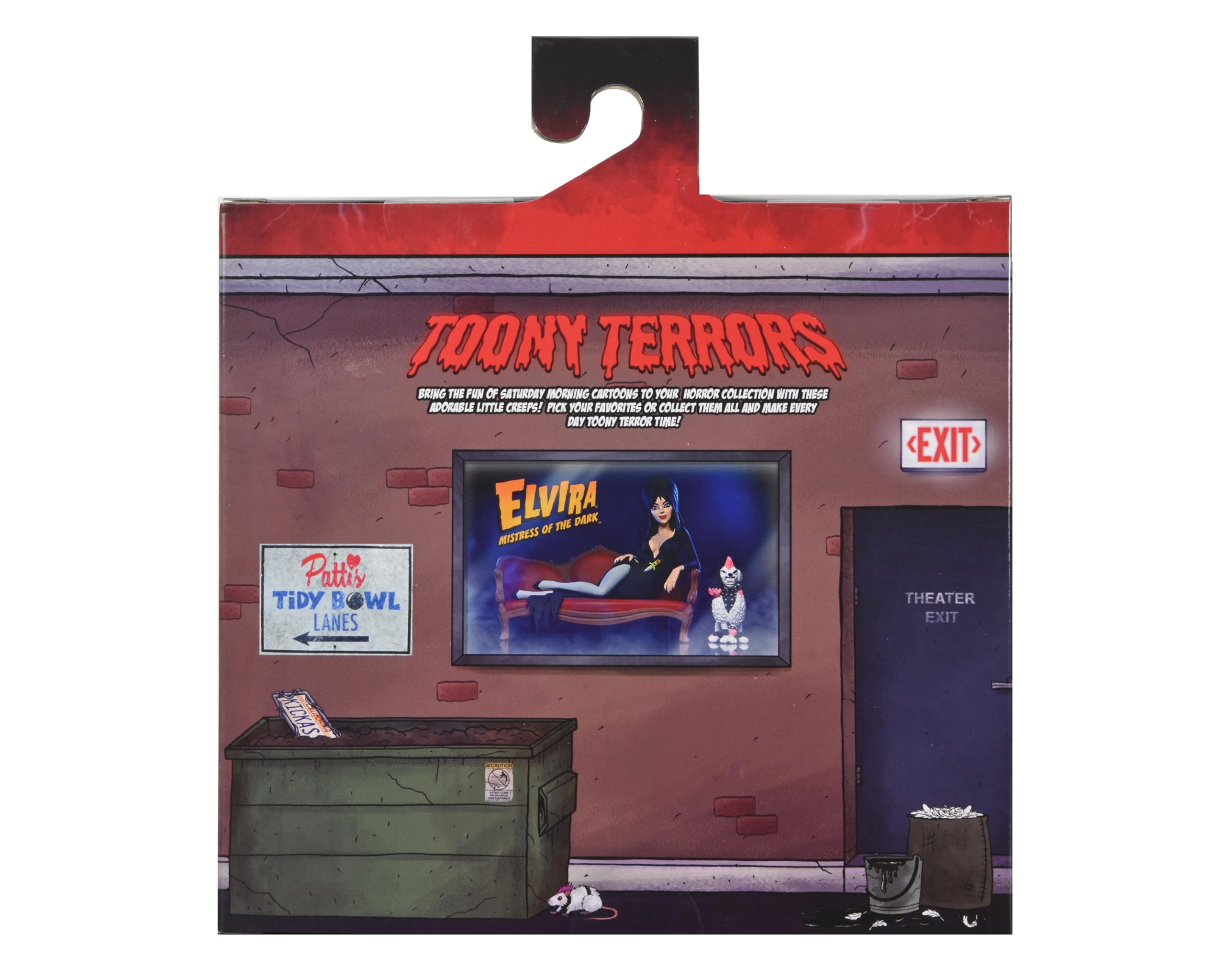 NECA - Elvira Toony Terrors: Elvira on Couch 6" Action Figure, Black, 6 Inches - Image 2
