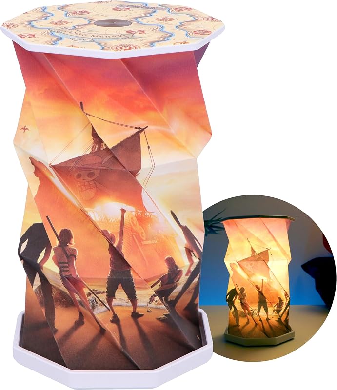 Nemesis Now Foldable LED Lamp 8 in – Touch-Activated, USB-C Rechargeable Light, Unique Fan Merchandise, Gifts & Decor for Collectors – One Piece
