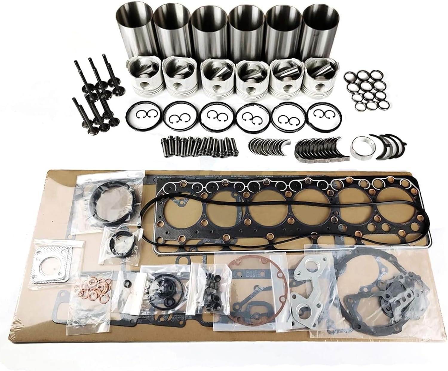 Overhaul Rebuild Kit Compatible with Mitsubishi S6S Engine TCM Komatsu Caterpillar Forklift