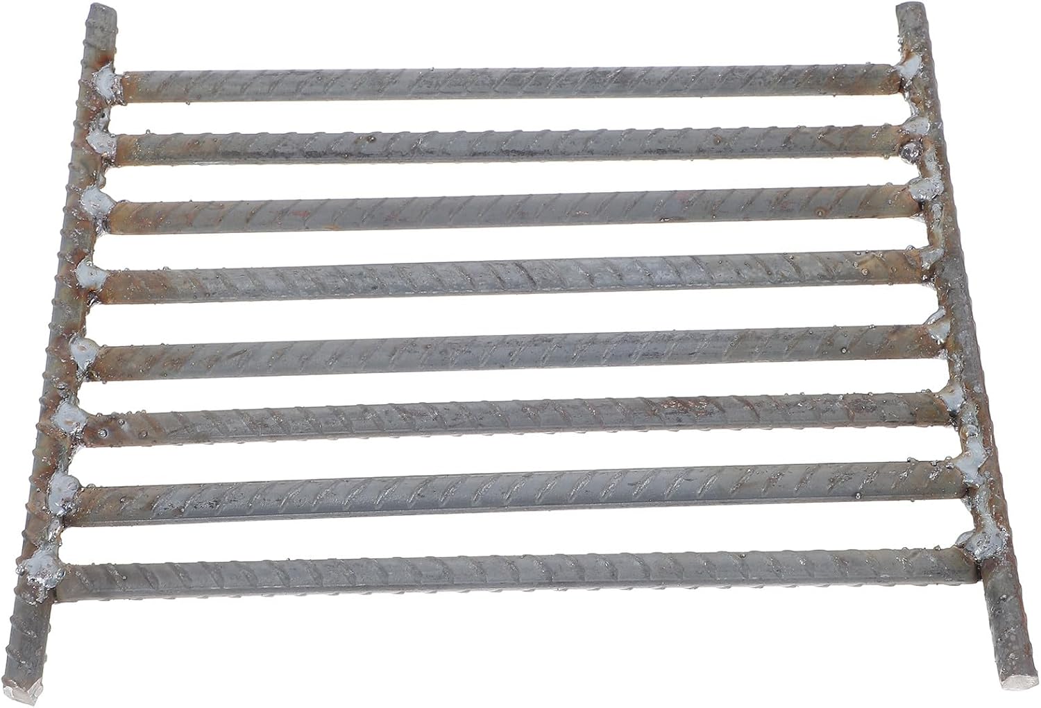 Ipetboom Heavy Duty Iron Fireplace Grate Wood Stove Fire Pit Cooking Grate 24x22 Inch Steel Bars Firewood Holder for Outdoor Camping and Home Heating