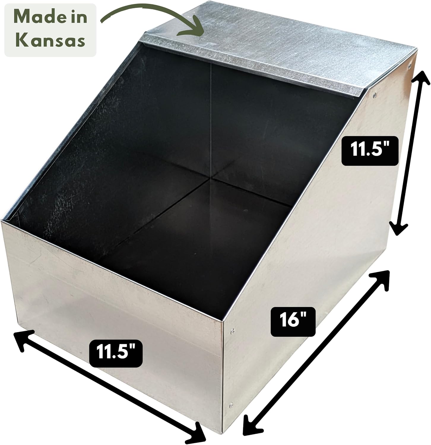 Rabbit Nest Box – Galvanized Metal, Removable Floor – Durable, Easy to Clean, Chew-Proof, Nesting Box for Rabbit Breeding, Indoor & Outdoor Use, Ideal for Homesteaders & Rabbitry Supplies