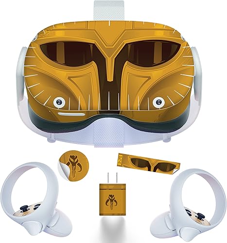 Oculus Quest 2 Armour Maker The Way - Adhesivo adhesivo para Oculus Quest 2 - Adhesivos de piel de envoltura completa, calcomanía protectora