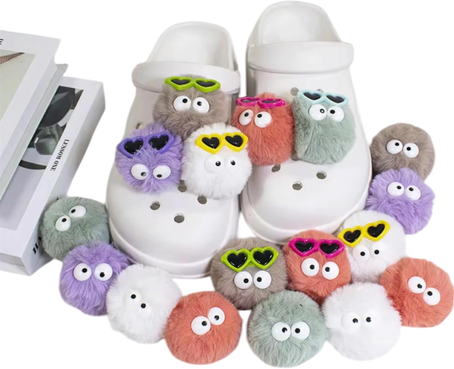 Fuzzy Monster Clog Shoe Charm Decoration image 2