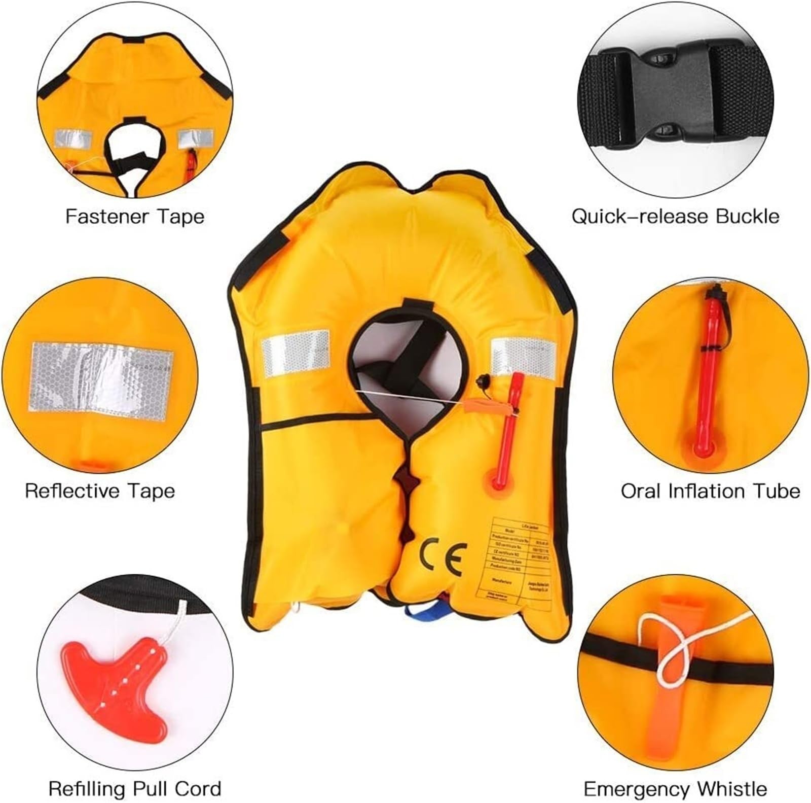 Giacca automatica per kayka per canottaggio, pesca, kayak fino a 150 kg | Giacca Kayka con tecnologia di auto-gonfiaggio, resistente nylon TPU per canottaggio, pesca, kayak, sicurezza comfort per
