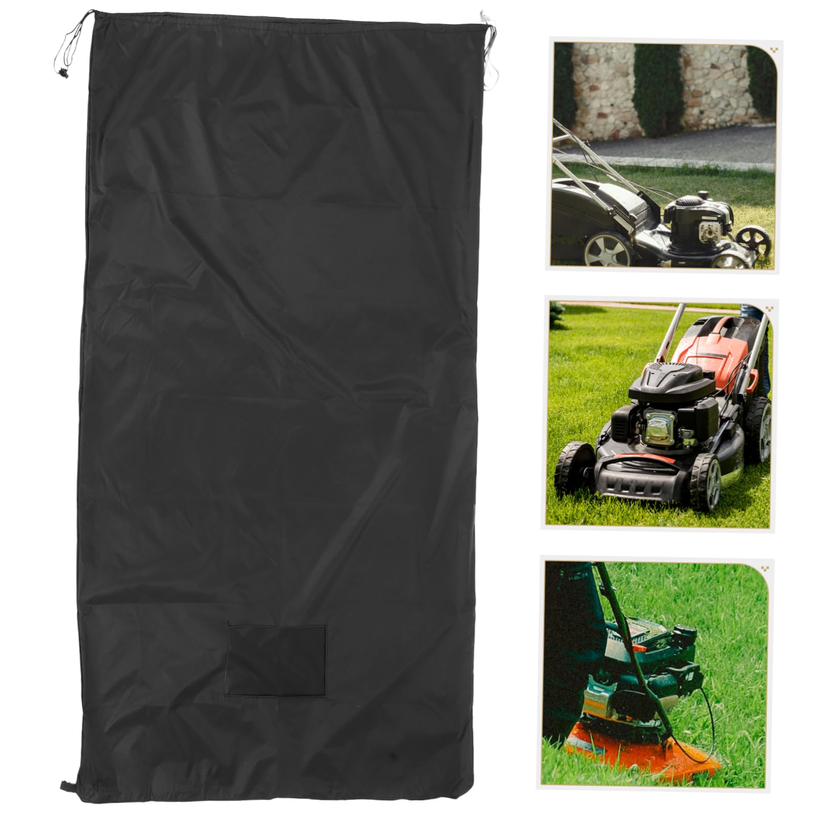 Bolsa de Hojas para Tractor Cortacésped, 420d Oxford Negro | Gran Capacidad, Cierre Seguro, Resistente al Clima, Instalación Sencilla, Ajuste para Jardín y Limpieza