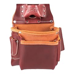 Occidental Leather 2 Pouch Pro Fastener Bag - 9 Pockets Tool Holders - Made in USA
