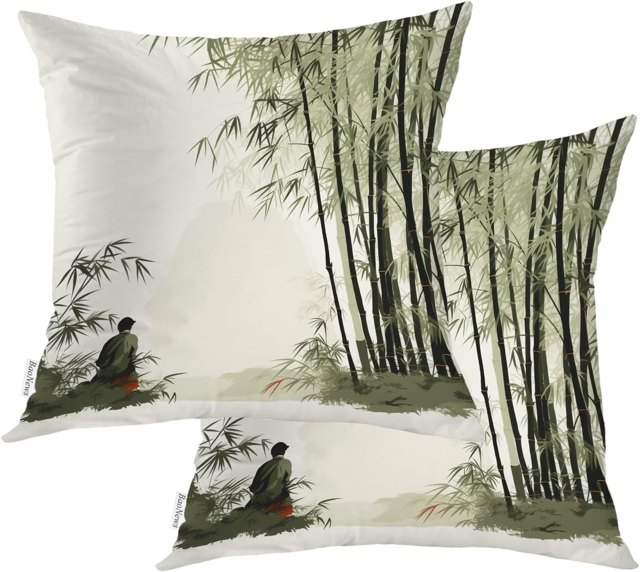 Nautical Small Boats Throw Pillow Covers, Seaside Marine Cushion Cover Digital Blended Hidden Zipper Decorative Pillowcases for Bedroom Lumbar 20X26 in 2 Pcs