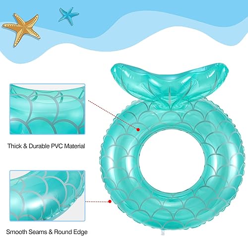 Miniatura 3 de MoKo Anillo de natación inflable, para niños, lindo flotador de piscina, tubos, tubos de natación, piscina al aire libre, playa, flotadores de agua,