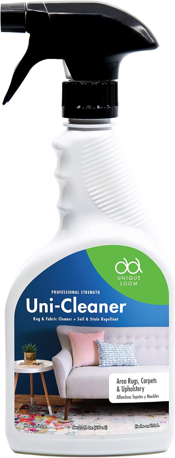 Unique Loom Uni-Cleaner Rug & Fabric Cleaner + Soil & Stain Repellent - Safely R
