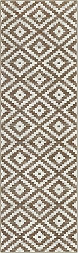 Miniatura 8 de Lahome Alfombra de pasillo geométrica marroquí, alfombra de pasillo de baño de 2 x 8, suave, lavable, antideslizante, impresa, para interiores,