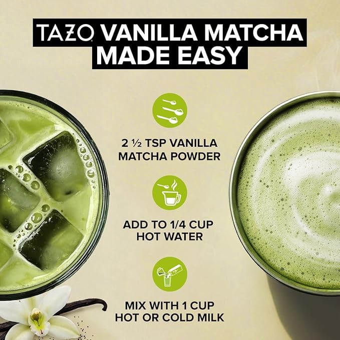 Té Matcha Vainilla Orgánico 10 porciones Bolsa 3.5 oz miniatura 4