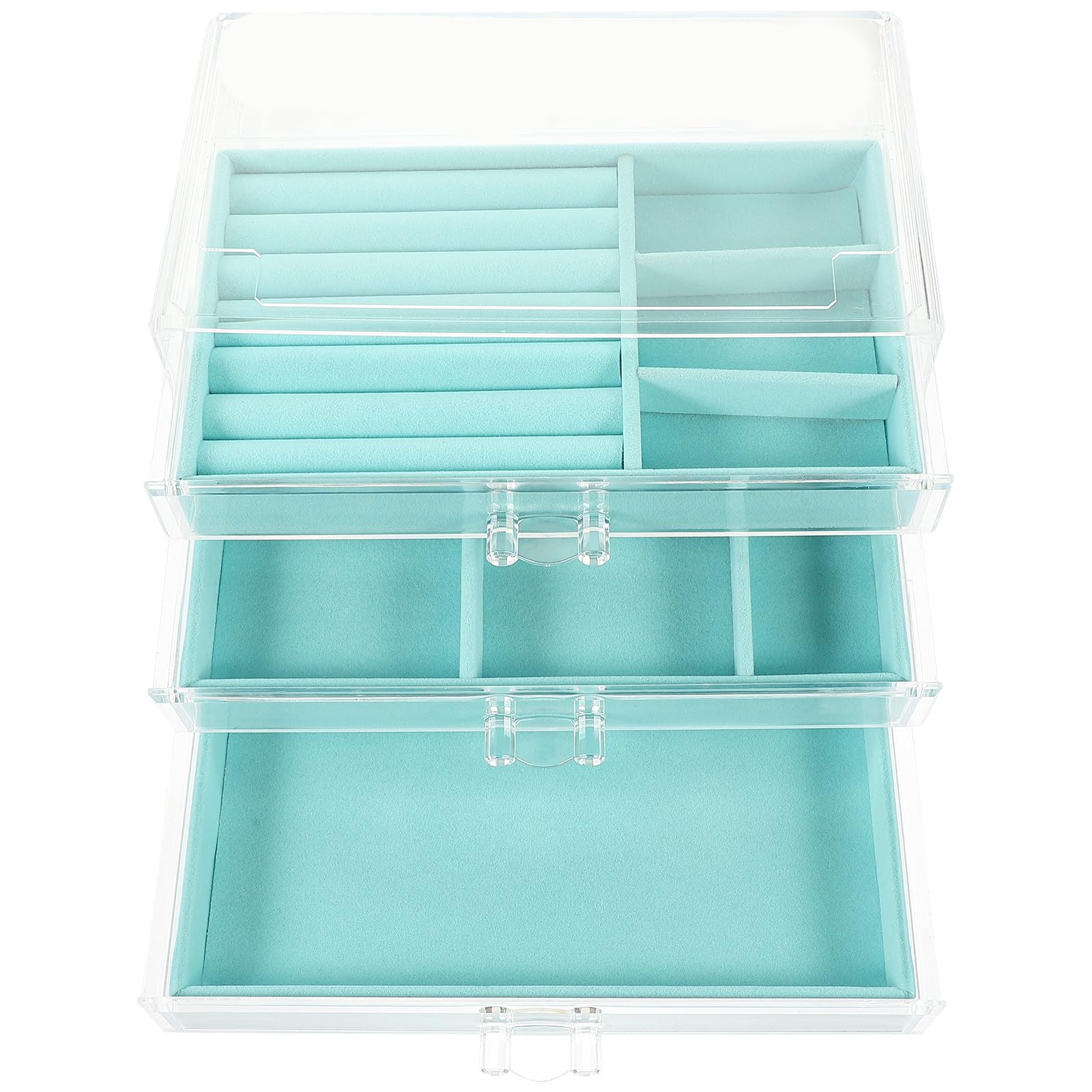 Rangement pour cosmétiques compact qui évite les colliers emmêlés