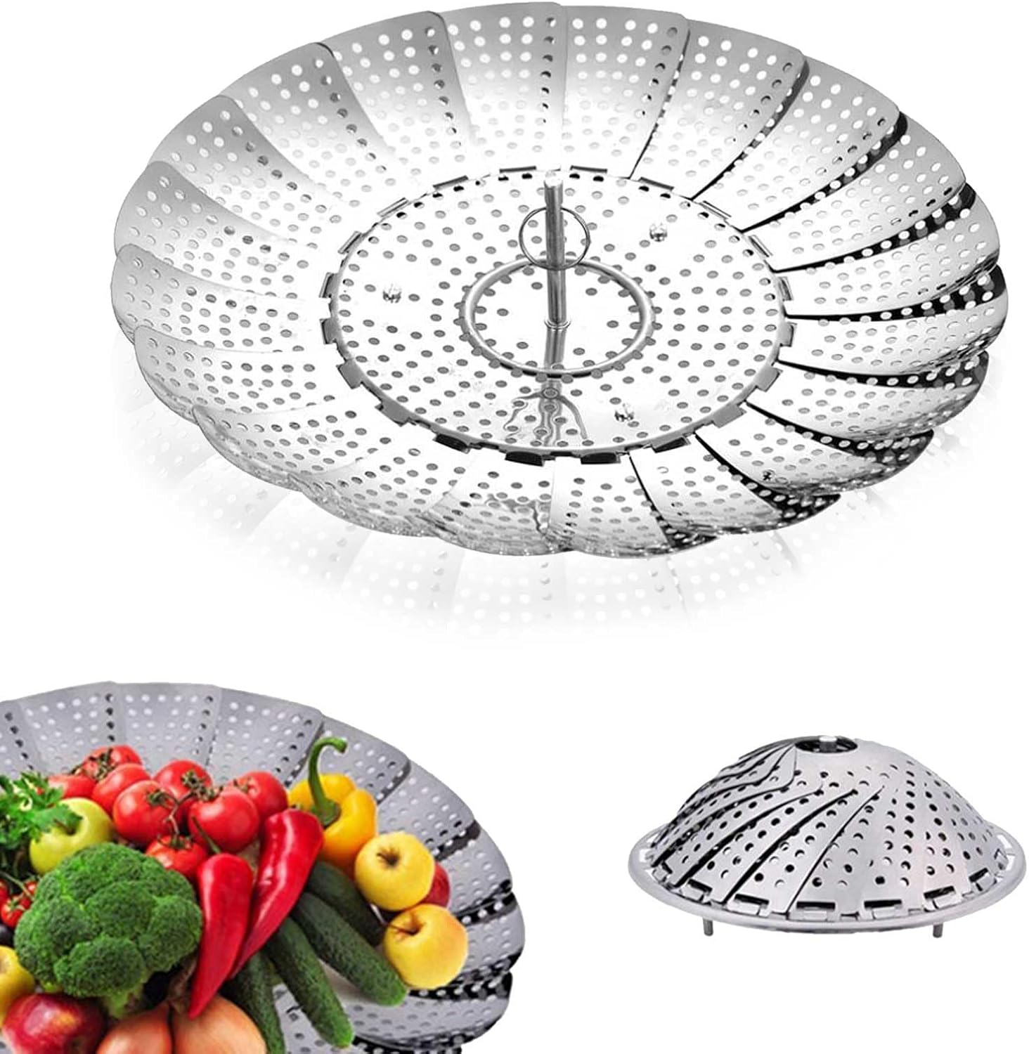 Vegetable Steamer Basket Premium Stainless Steel Veggie