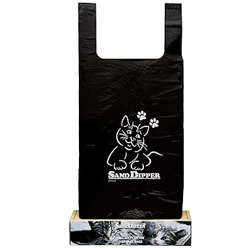 Sand Dipper Cat Litter Waste Bags | Strong Thick Odor Sealing (Tall 35 Roll)