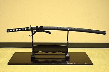 高級居合刀 黒柄 角丸鉄鍔 黒梨地鞘 高級居合刀 黒柄 角丸鉄鍔 黒梨地鞘