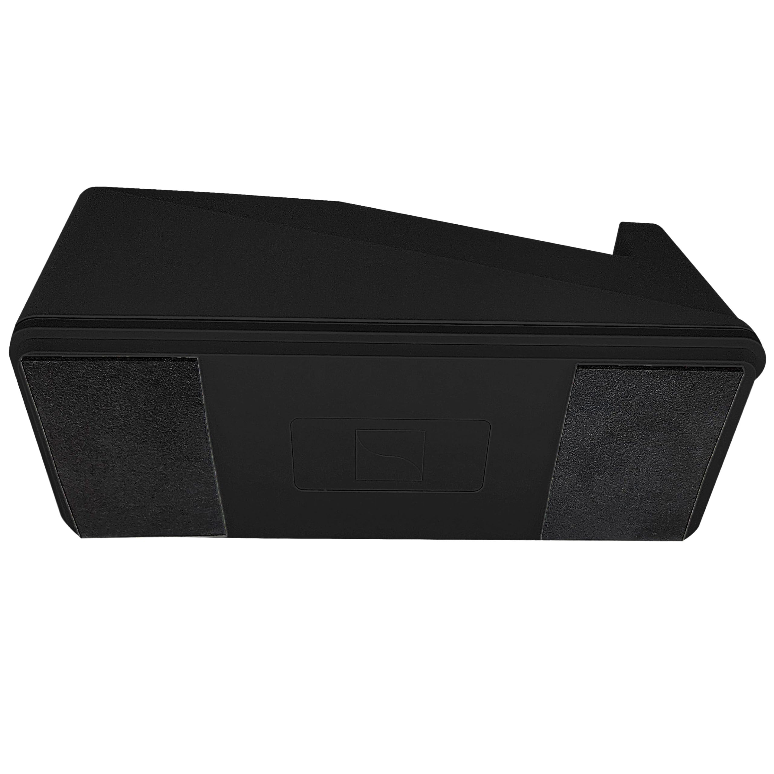 KLEBESHOP24 Tischabroller schwarz, mit 8 Rollen je 19 mm x 66 m | Beschwertes Gehäuse mit Anti-Rutsch-Pads, für 1-Zoll- und 3-Zoll-Kern