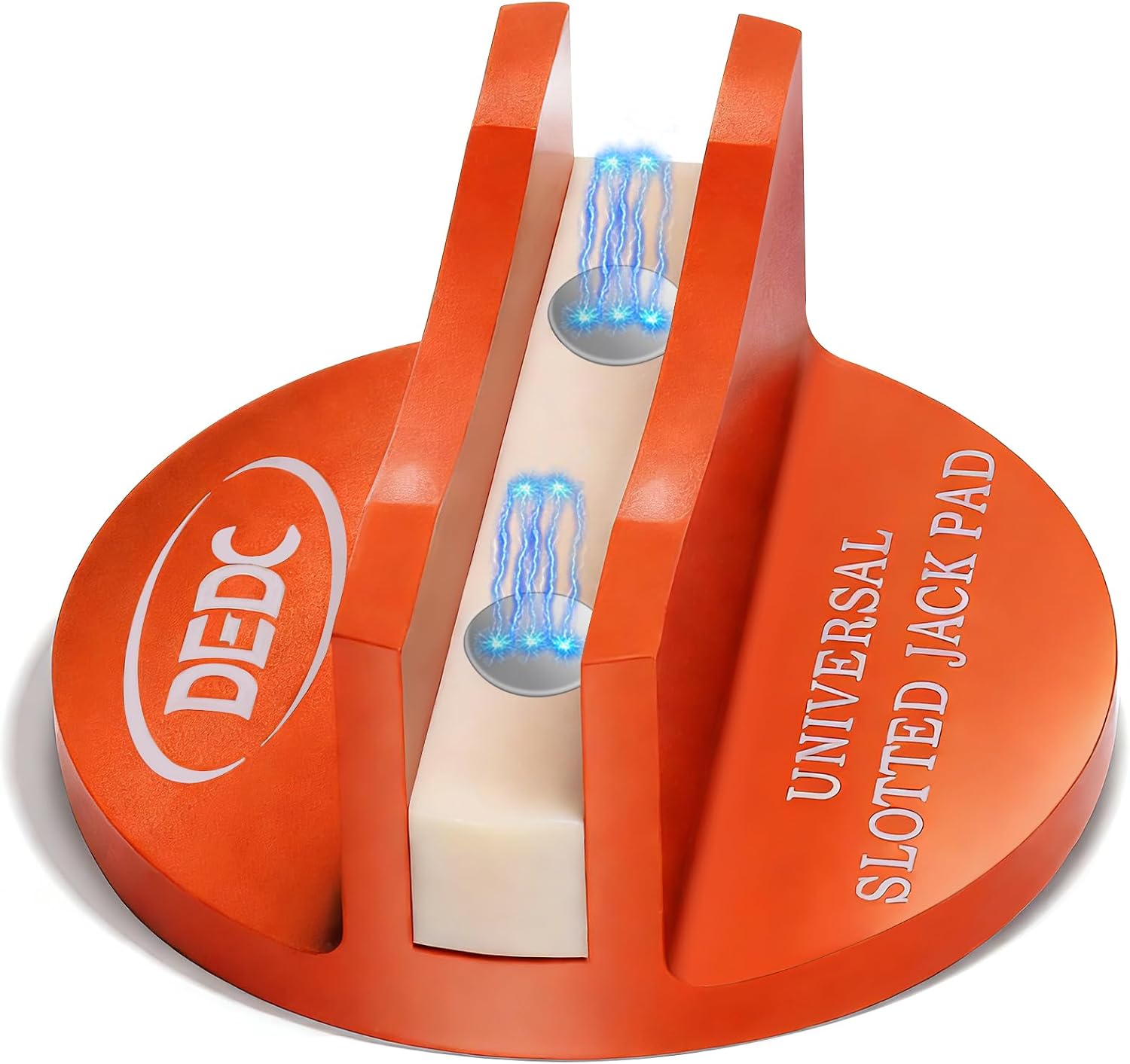 DEDC Universal Aluminum Grooved Magnetic Jack Pad, Jacking Puck Pinch Weld Frame Rail Adapter, Oil Change Mush Haves, Change Tire Repair Tires Oil Must Have, for Car SUV Truck Pickup Sedan MPV Wagon