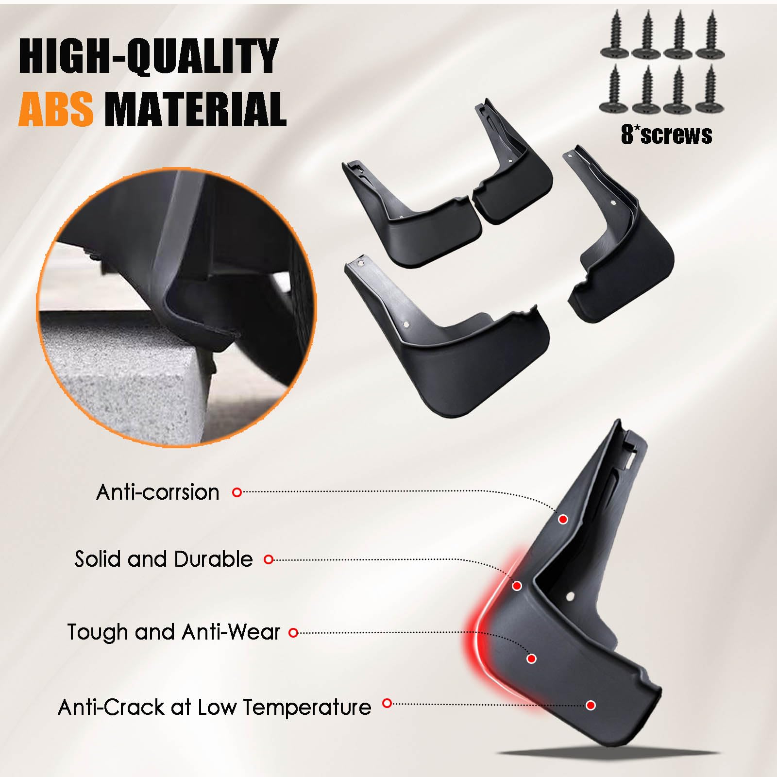 Kit De 4 Bavettes Rallyflap Z Shortiez Pour Hyundai I20N Avec Logo