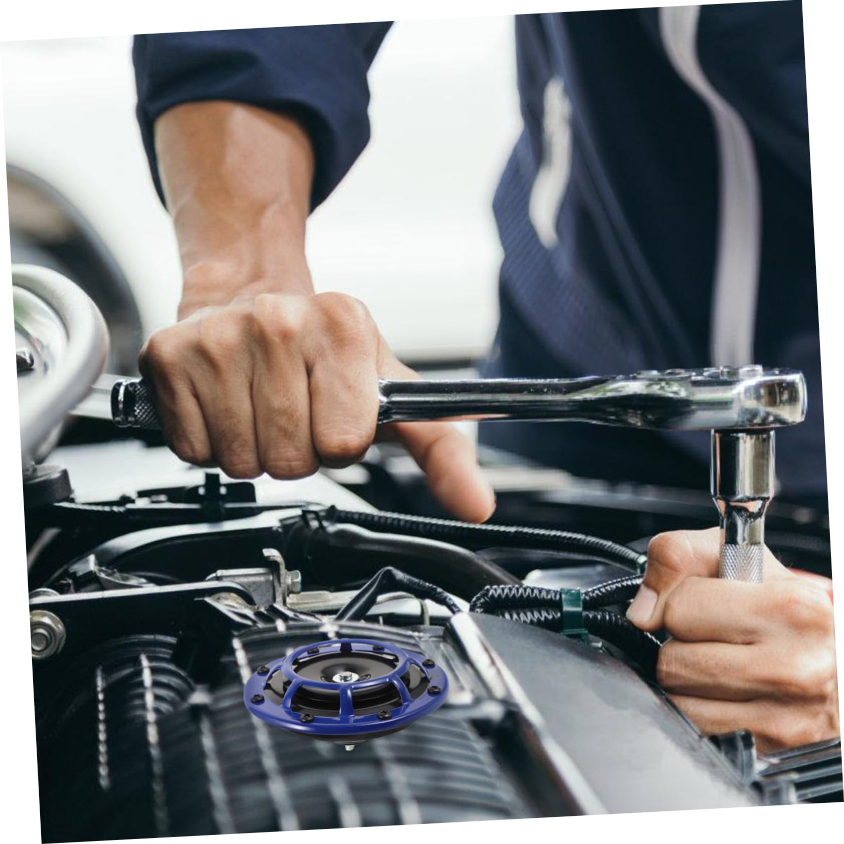 PartyKindom 2pcs Car Speakers Wide Frequency Response Horns for Automotive Use Fit for Various Models Stylish Design for Enhanced Audio