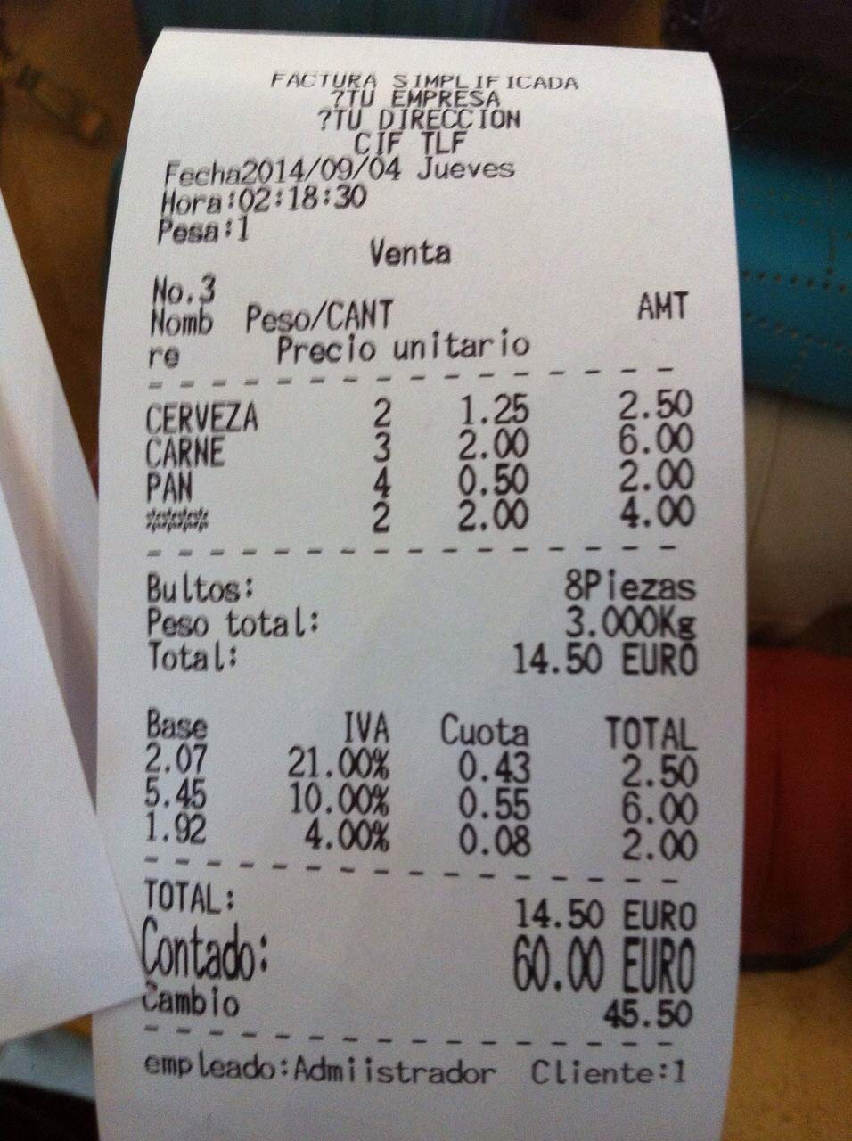 GRUPOALBA BALANZA COMERCIAL IVA DESGLOSADO CODIGO DE BARRAS
