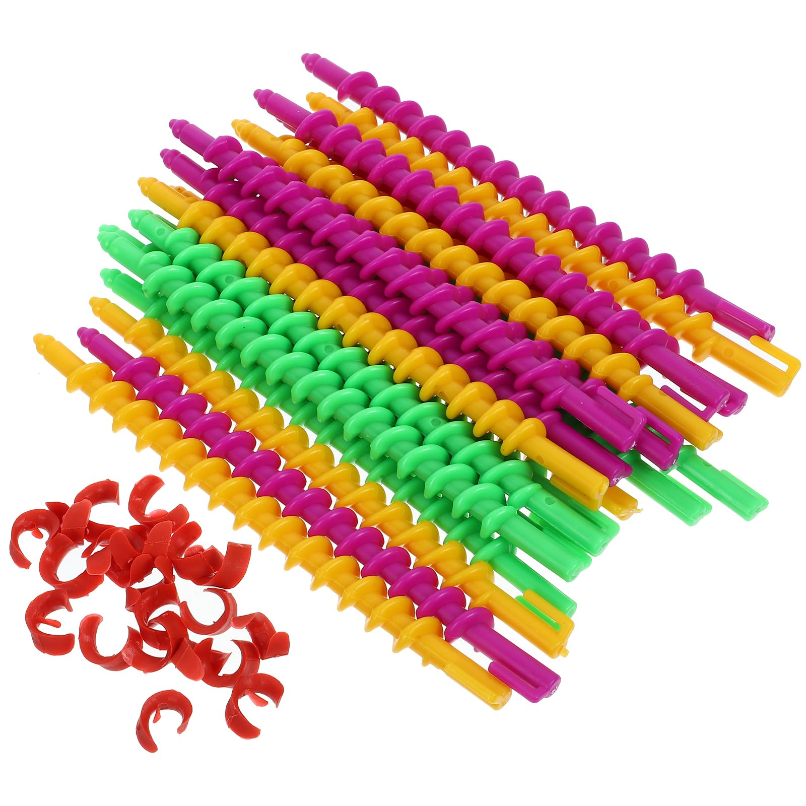 Healeved Spiral Perm Rods Hair Curlers, 20 Pcs, 6.10 Inch, for Daily Use