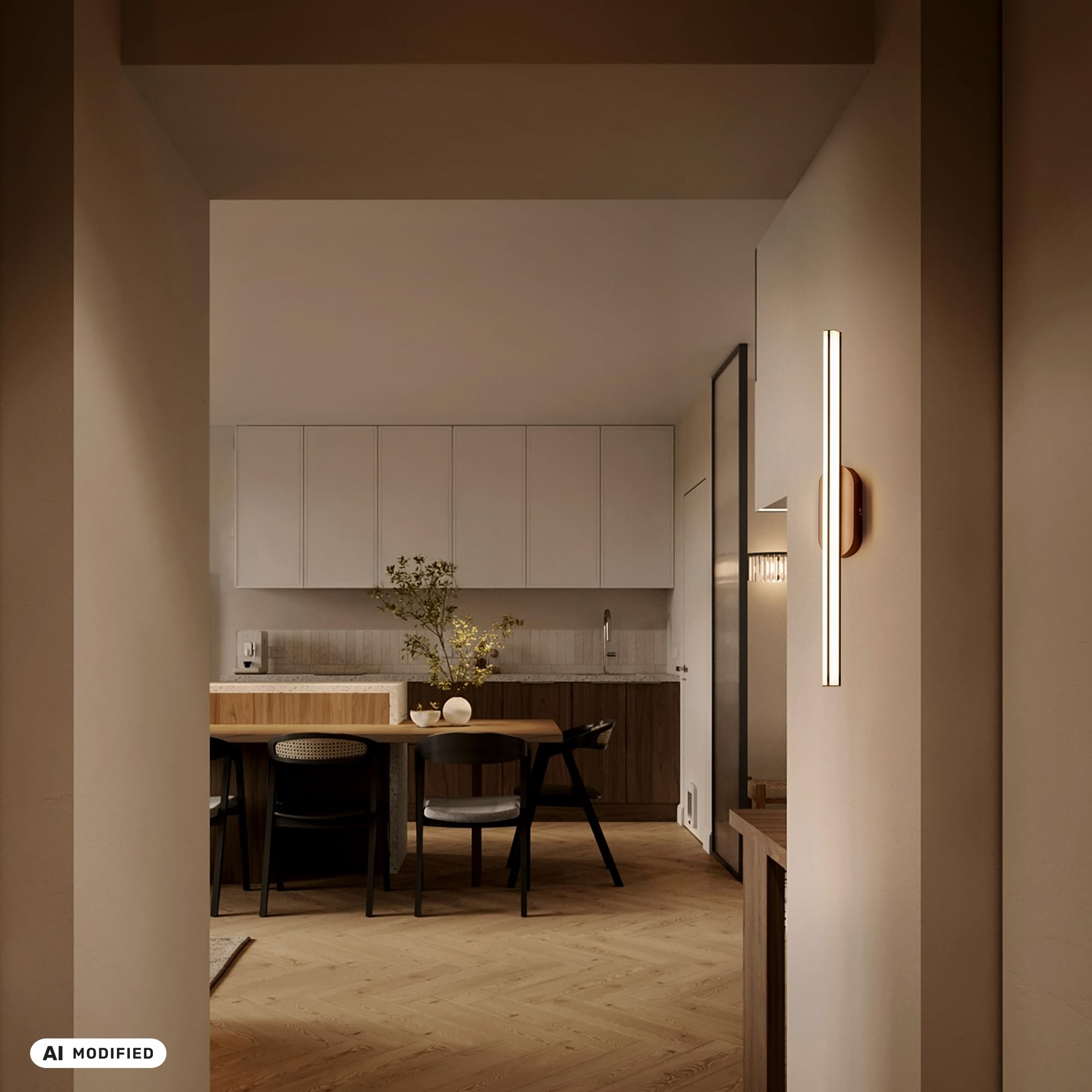 Briloner - Applique LED Da Parete Luce Bianca Calda 60 cm Antracite Bronzo