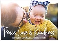 Vista 12 de Let's Make Memories - Tarjetas navideñas personalizadas con sobres, tarjetas navideñas de 5 x 7 pulgadas, sobres blancos, Colorful Lights