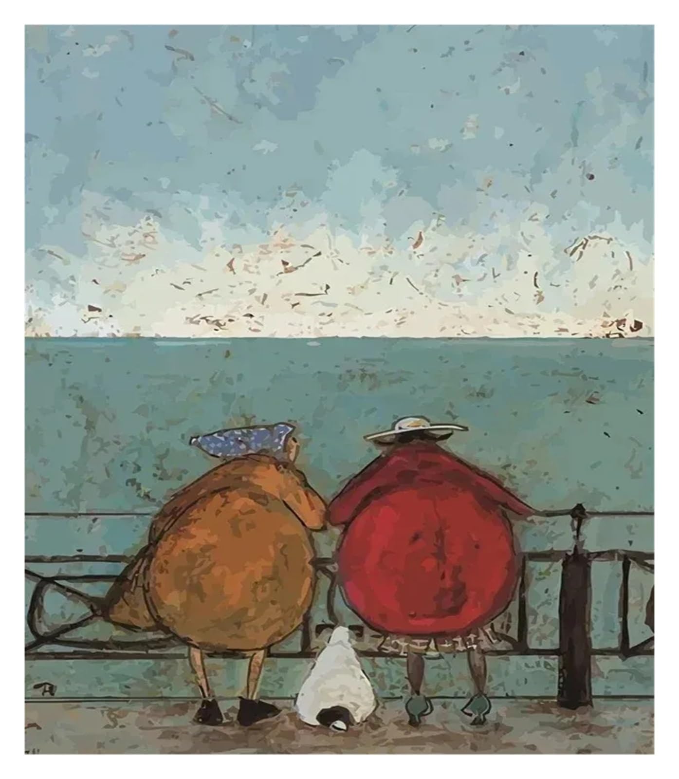 Peintures murales affiches et imprimés abstraits pour décoration chambre d'amis