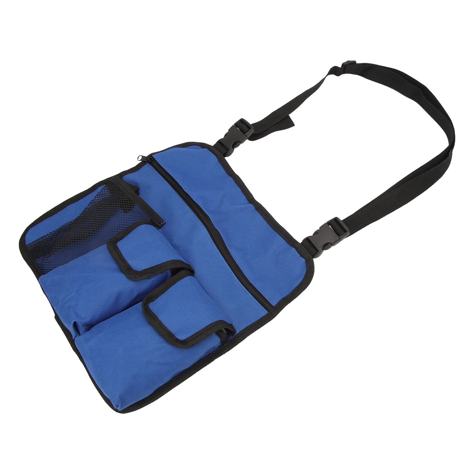 Bolsa colgante para silla de camping, tela Oxford 600D, bolsa para reposabrazos para silla de playa, organizador multifuncional para silla de pesca de camping al aire (azul)
