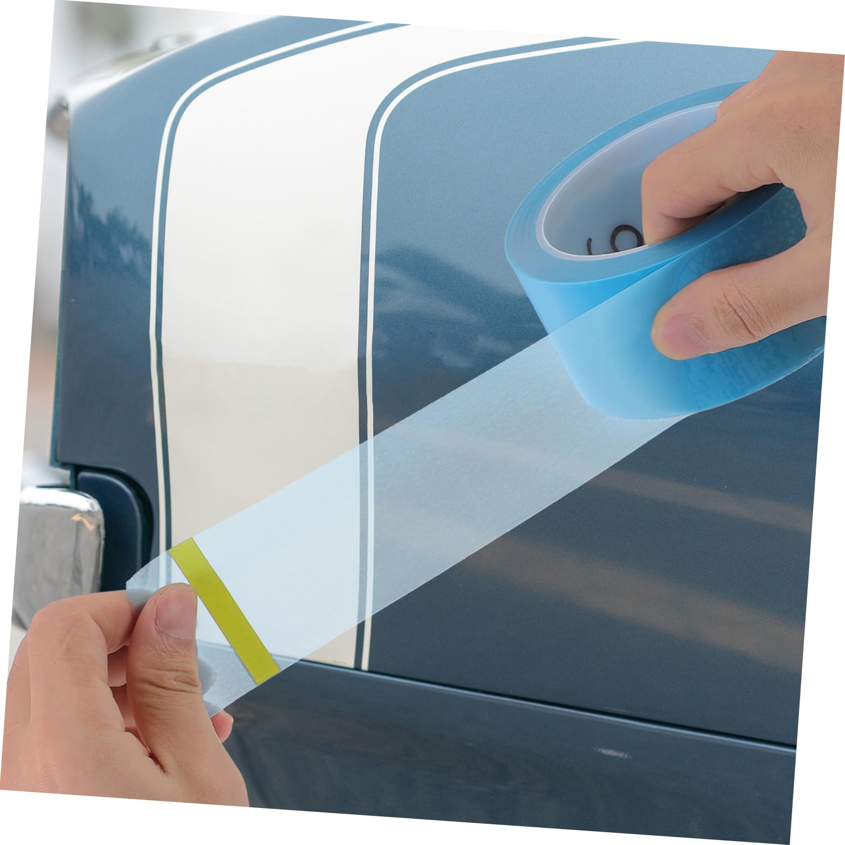 Nastro Adesivo per Mascheratura Vernice Pet 5 Pezzi 50 M | Spessore 0, 06mm, per Carrozzeria Auto e Verniciatura, Adatto a Curve e Rifiniture Precise Colore Casuale
