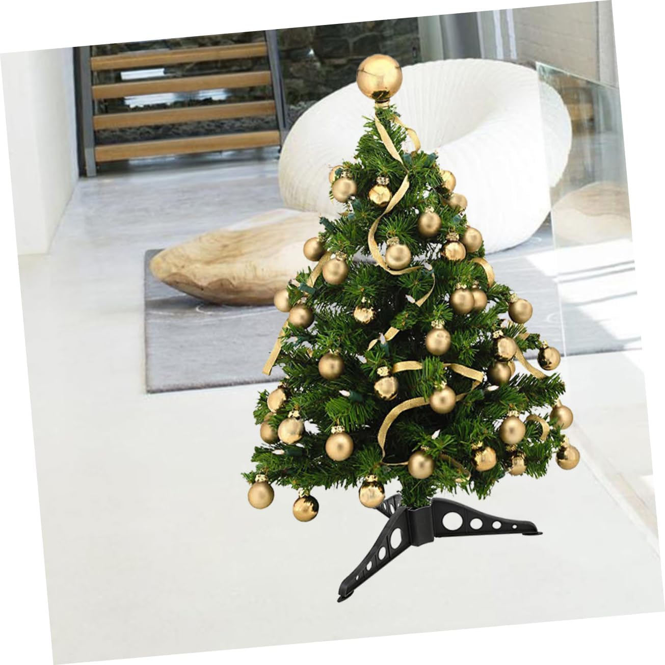 Cabilock 10pcs Christmas Tree Stand Base Sturdy Pole Support for Artificial Trees Simple Assembly Sleek Design for Holiday Decor