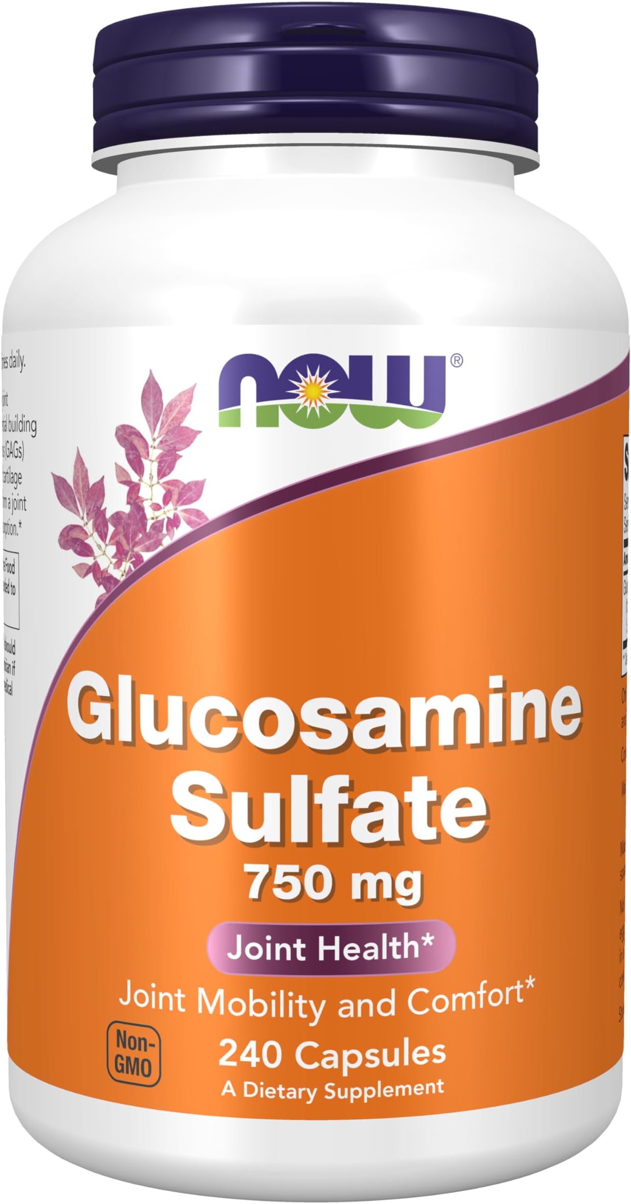Supplements, Glucosamine Sulfate 750 mg, with UL Dietary Supplement Certification, 240 Veg Capsules