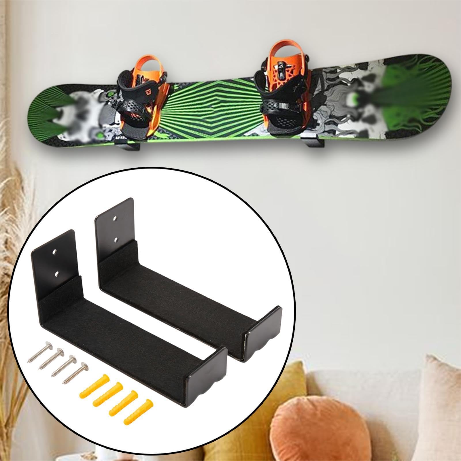 Colaxi Snowboard Wall Rack Garage Hook Portable Antislip Hardware Skateboard Holder Surfboard Holder Stand for Apartment Indoor Home, 16.5cm