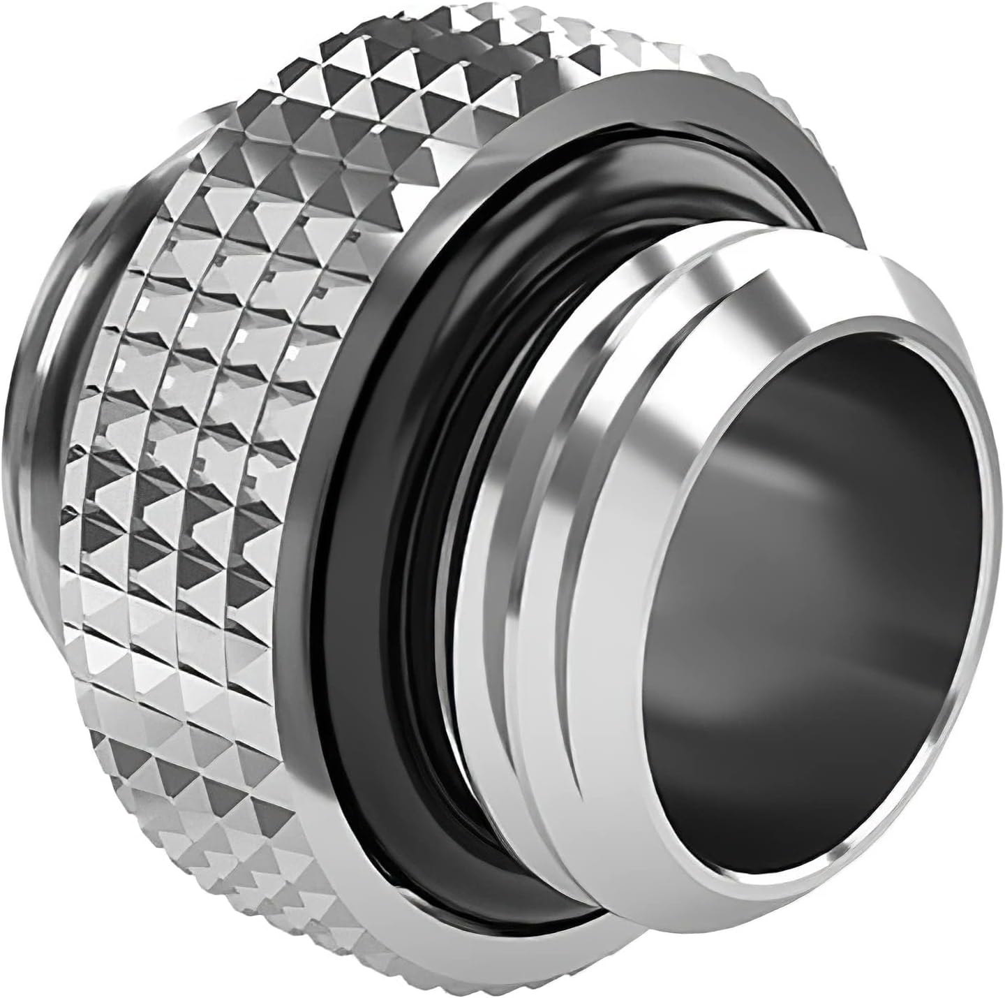 Dracaena.io 12 Pack G1/4" Thread, Male to Male Mini Extender Fitting with Tighten O-Ring, Compression Fitting for Computer Water Cooling System, Silver