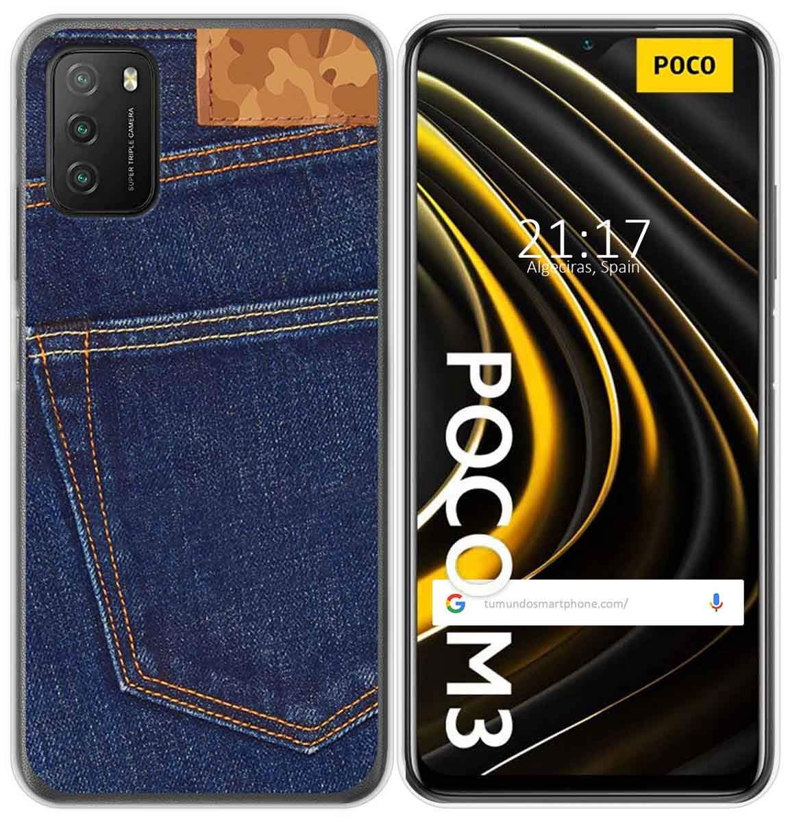 Funda Gel Tpu Para Xiaomi Poco M3 / Redmi 9t Diseño Mármol 06 Dibujos con Ofertas en